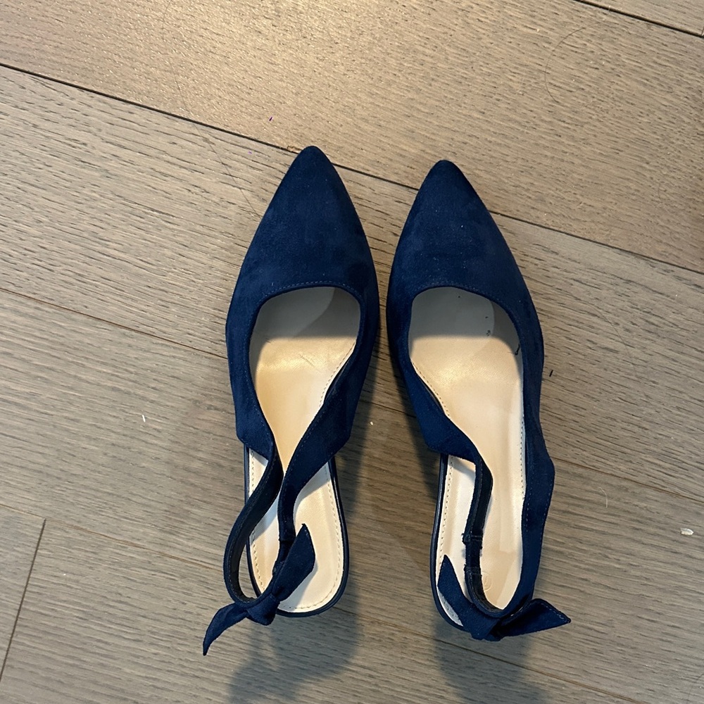 Sole Society Navy Slingback Heels
